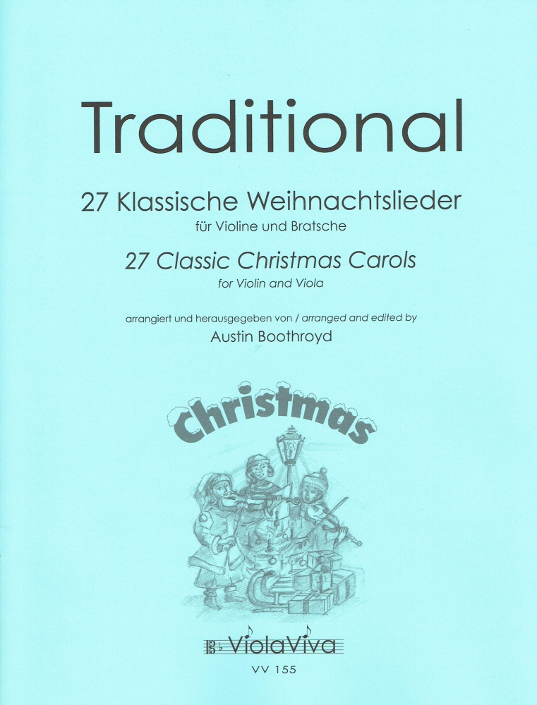 Vorderes Coverbild 27 Klassische Weihnachtslieder, arrangiert für Violine und Bratsche