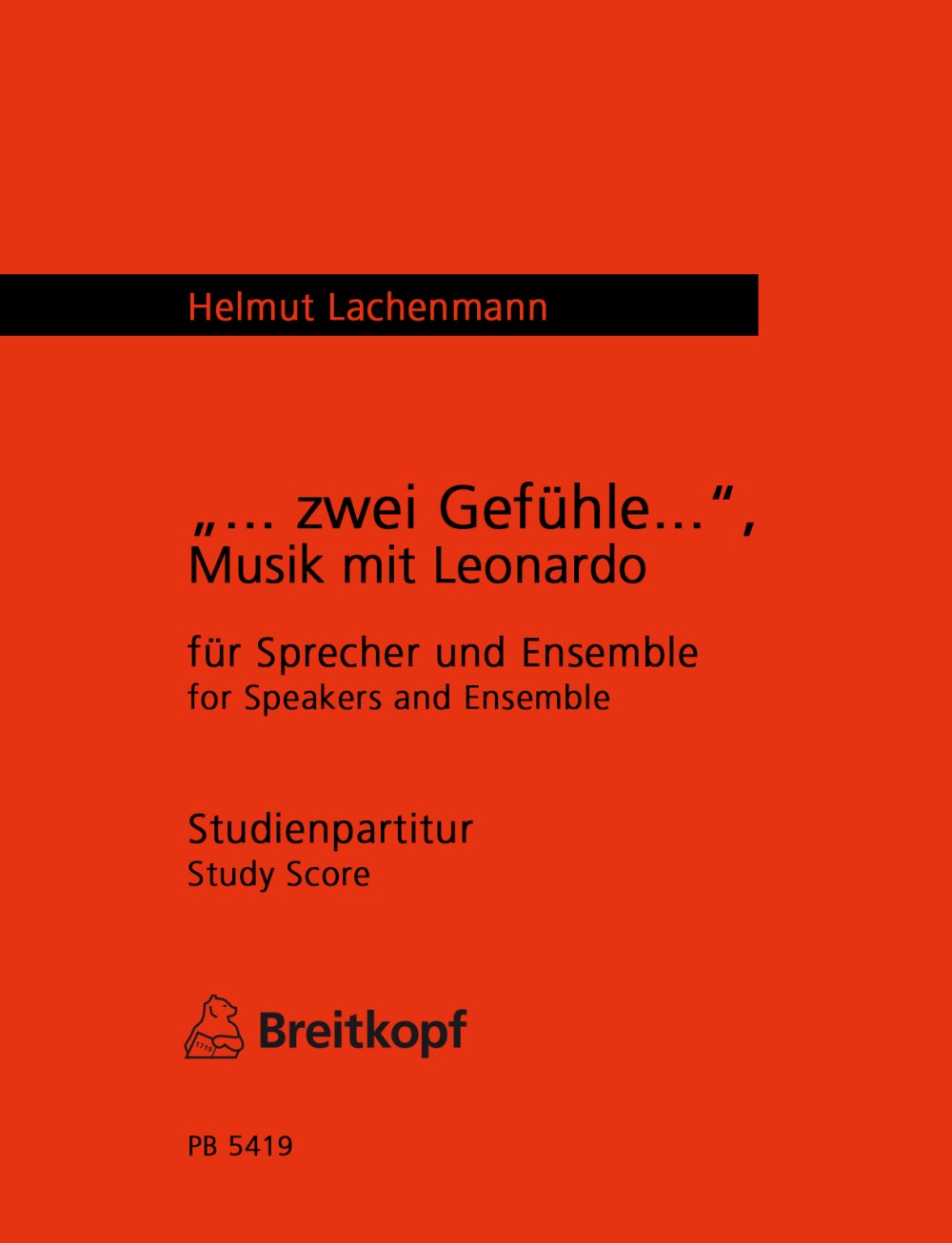 Vorderes Coverbild "Zwei Gefühle...", Musik mit Leonardo