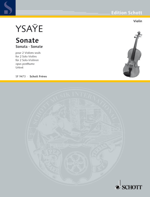 Anderes Coverbild Sonate pour 2 violons seuls op. posthume