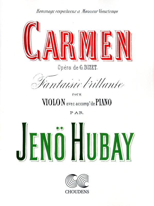 Vorderes Coverbild Carmen, Fantaisie brillante Op. 3/3