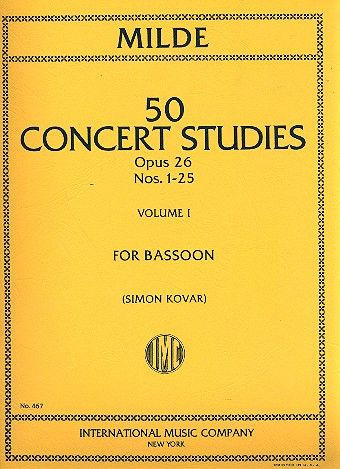 Anderes Coverbild 50 Konzertstudien op. 26 - Heft 1