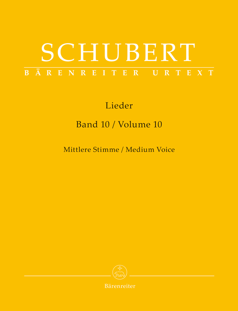 Vorderes Coverbild Lieder, Band 10 für mittlere Stimme