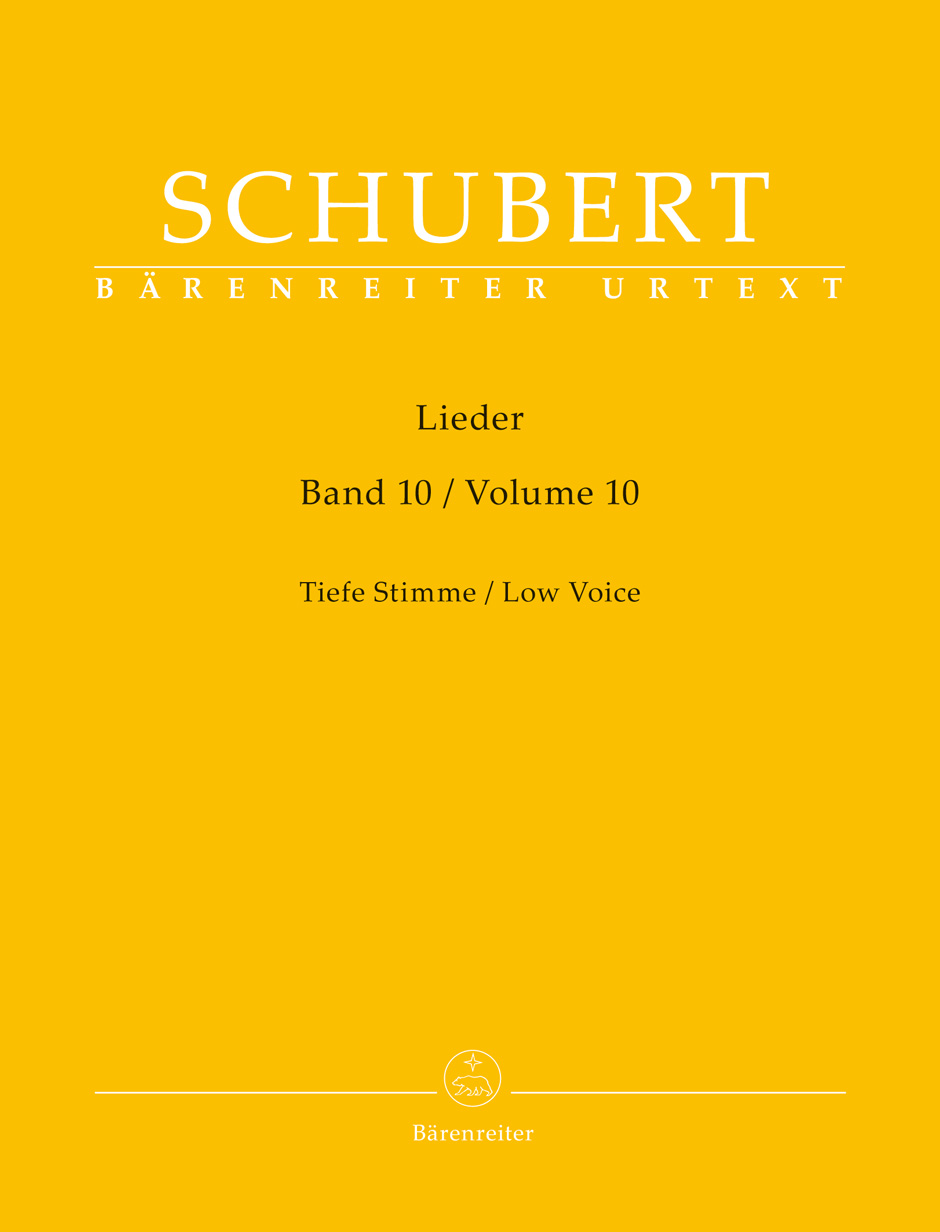 Vorderes Coverbild Lieder, Band 10 für tiefe Stimme
