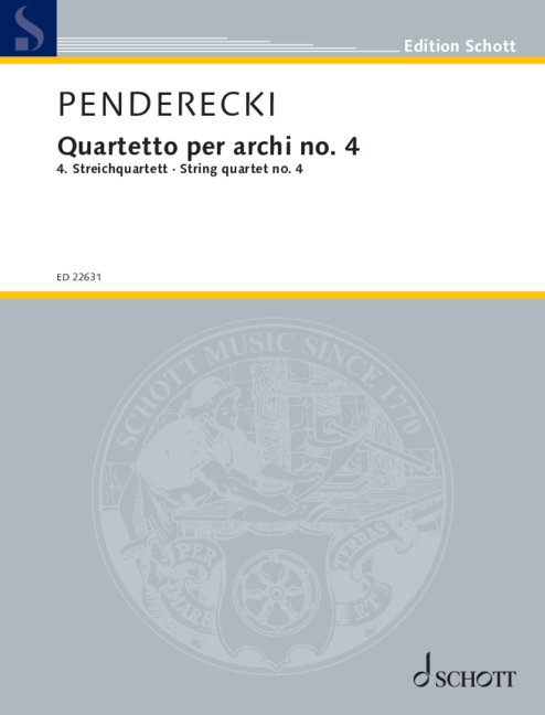 Vorderes Coverbild Streichquartett Nr. 4