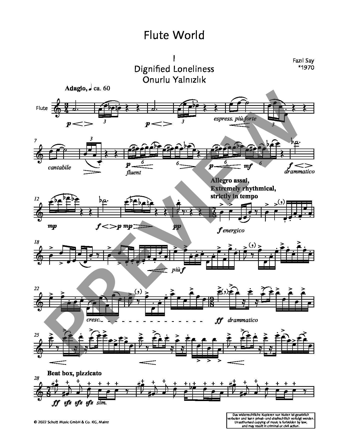 Anderes Coverbild Flute World op. 84