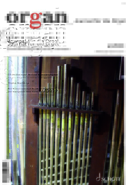 Vorderes Coverbild organ - Journal für die Orgel 2023/04