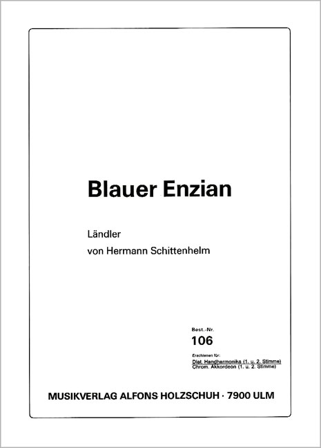 Vorderes Coverbild Blauer Enzian
