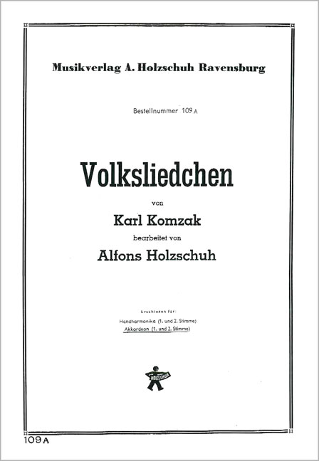 Vorderes Coverbild Volksliedchen