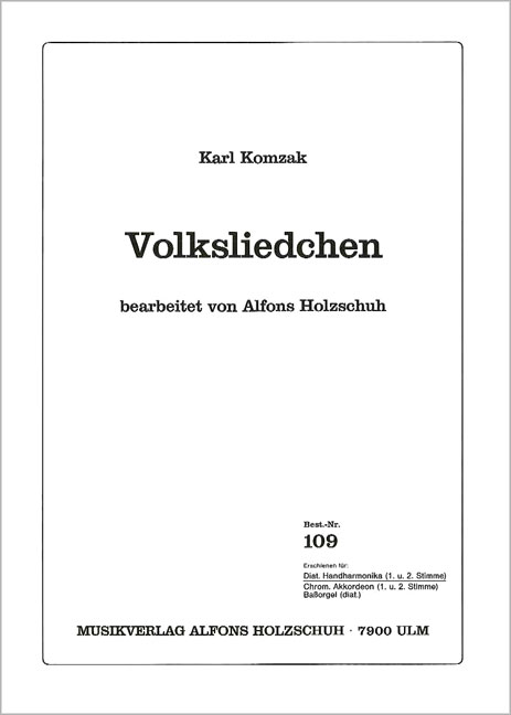 Vorderes Coverbild Volksliedchen