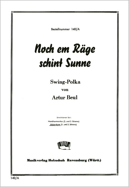 Vorderes Coverbild Nach em Raege schint Sunne