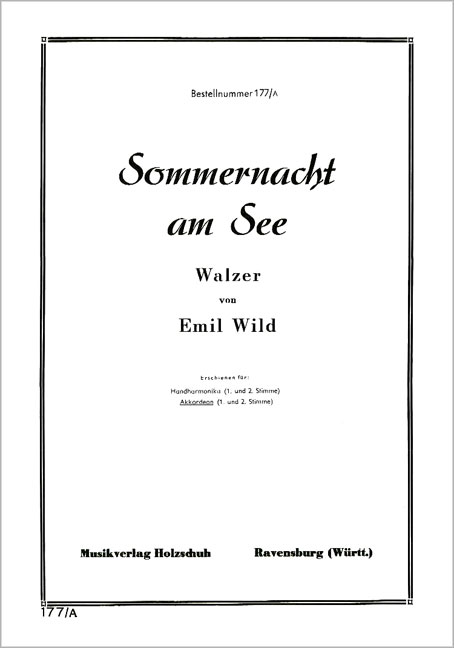 Vorderes Coverbild Sommernacht am See