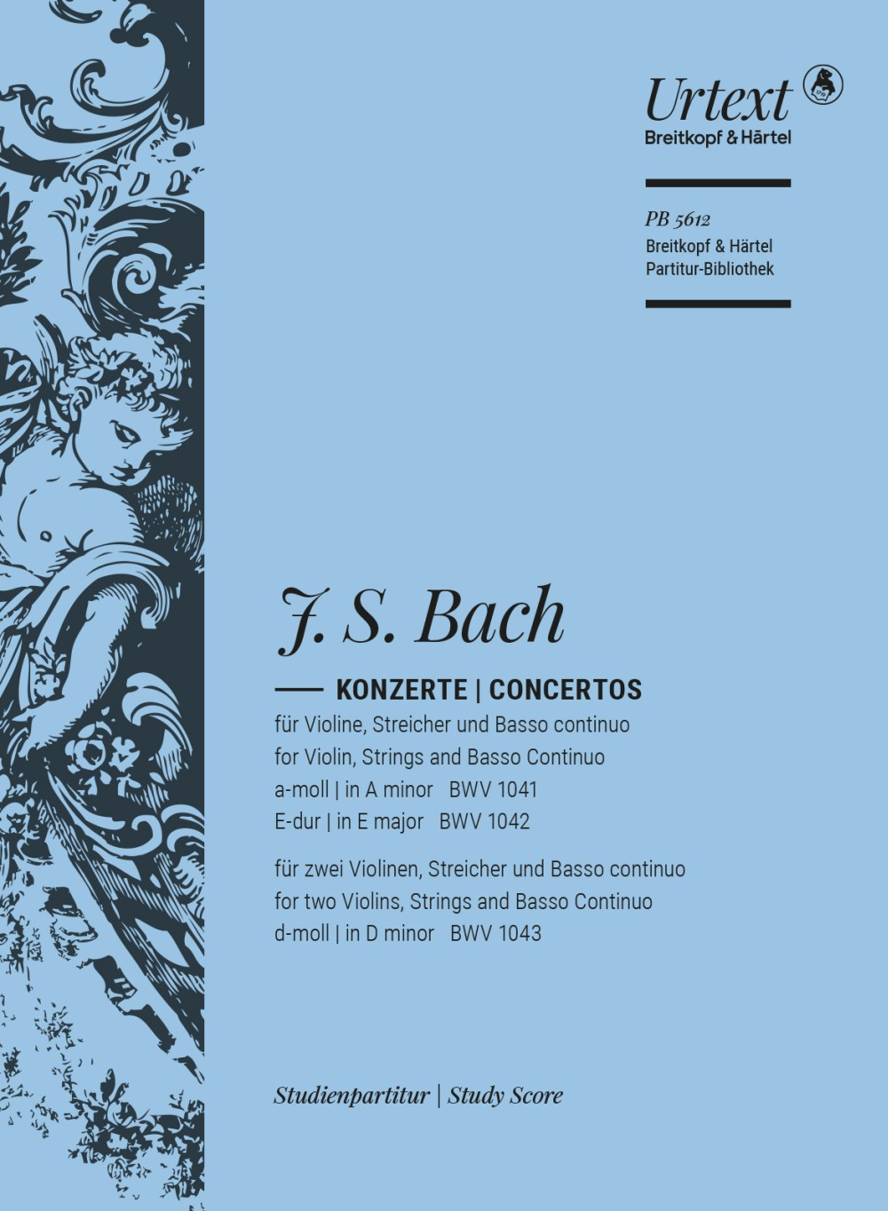 Vorderes Coverbild Violinkonzerte a-moll BWV 1041, E-dur BWV 1042, d-moll BWV 1043 BWV 1041,1042,1043