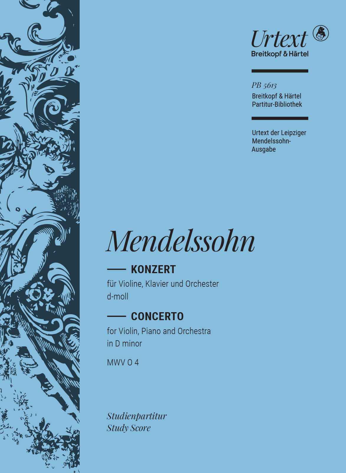 Vorderes Coverbild Konzert d-moll MWV O 4 für Violine, Klavier und Orchester (Streichorchester) für Violine, Klavier und Orchester