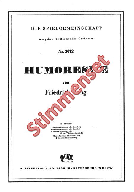 Vorderes Coverbild Humoreske
