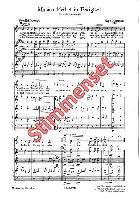 Vorderes Coverbild Musica bleibet in Ewigkeit