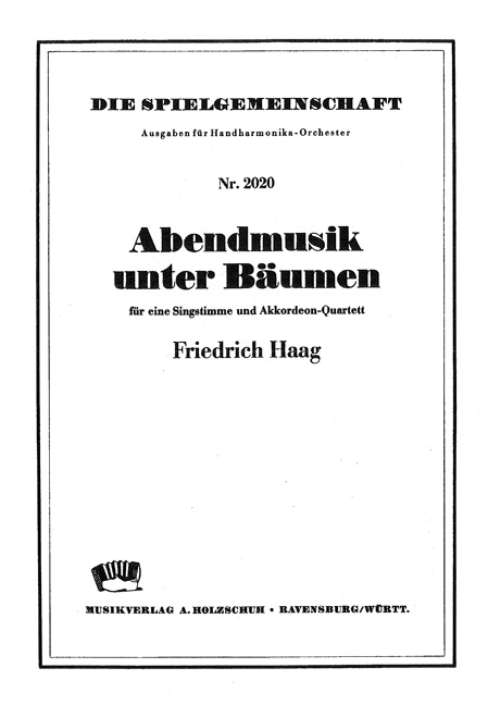 Vorderes Coverbild Abendmusik unter Bäumen