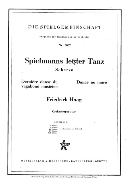 Vorderes Coverbild Spielmanns letzter Tanz