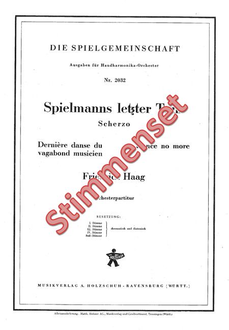 Vorderes Coverbild Spielmanns letzter Tanz