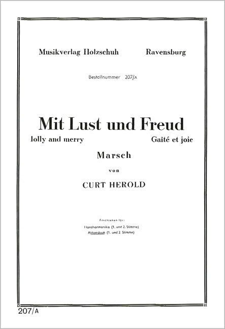 Vorderes Coverbild Mit Lust und Freud