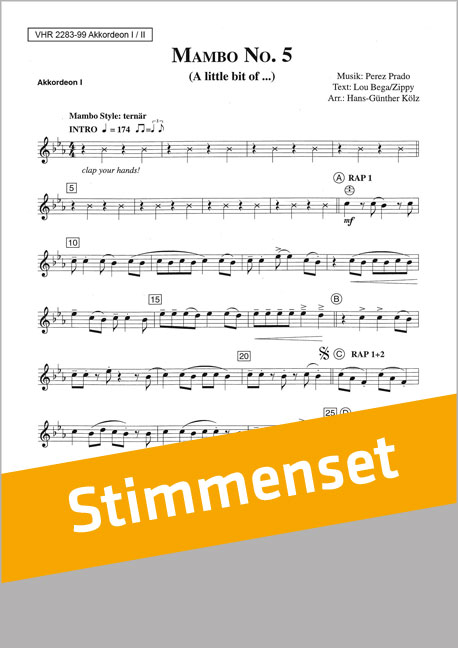Vorderes Coverbild Mambo No. 5