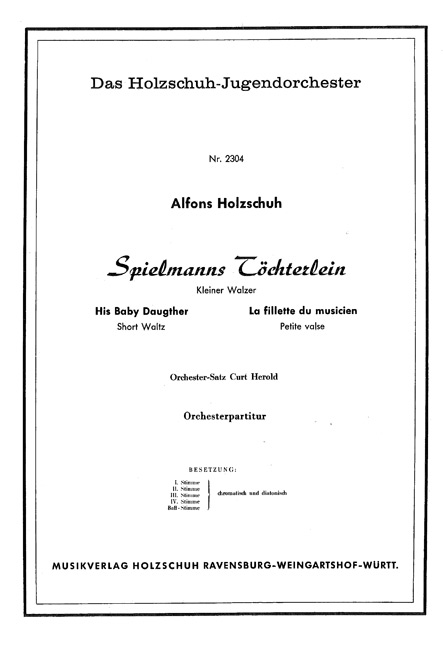 Vorderes Coverbild Spielmanns Töchterlein