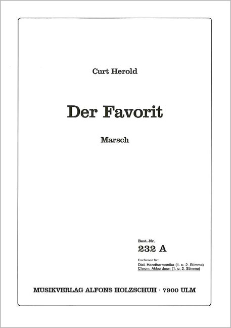 Vorderes Coverbild Der Favorit