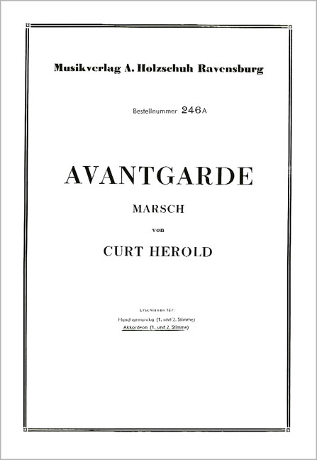 Vorderes Coverbild Avantgarde