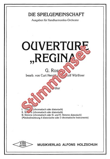 Vorderes Coverbild Regina Ouvertüre