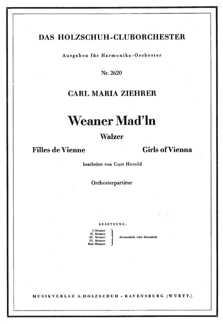 Vorderes Coverbild Weaner Mad'ln