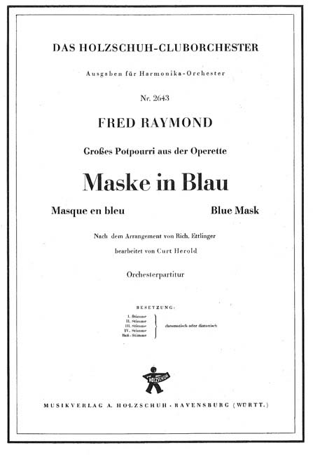 Vorderes Coverbild Maske In Blau