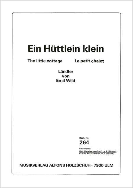 Vorderes Coverbild Ein Huettlein Klein