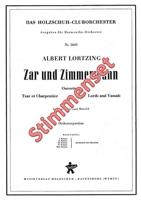 Vorderes Coverbild Zar und Zimmermann