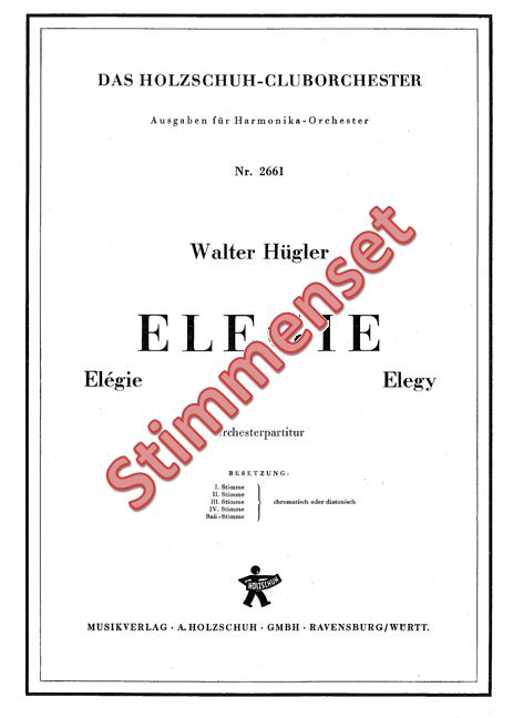 Vorderes Coverbild Elegie