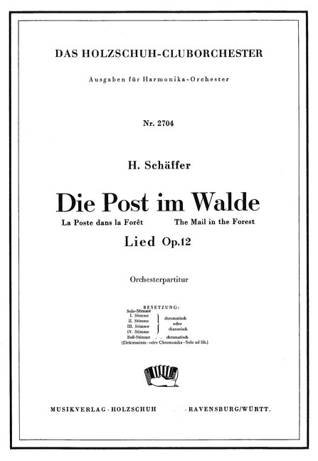 Vorderes Coverbild Die Post im Walde