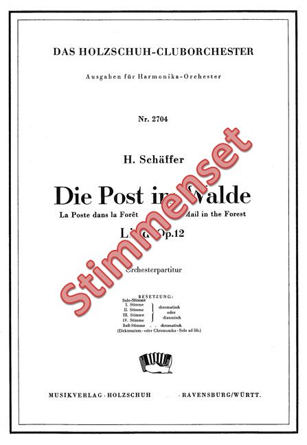 Vorderes Coverbild Die Post im Walde