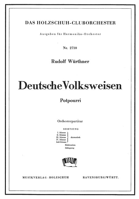 Vorderes Coverbild Deutsche Volksweisen
