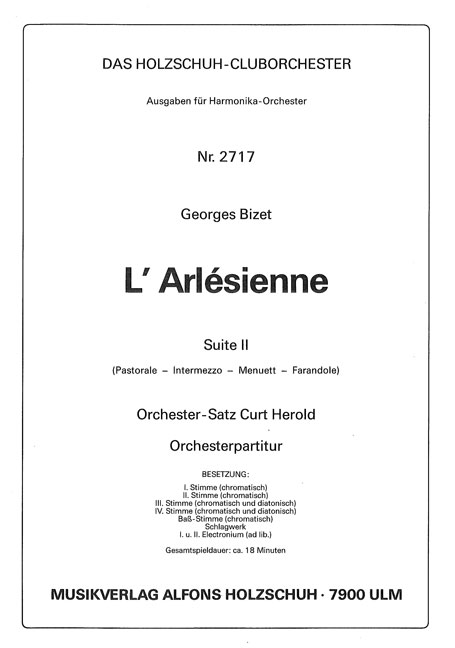 Vorderes Coverbild L  Arlésienne