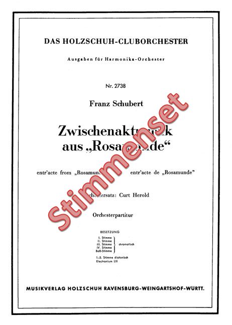 Vorderes Coverbild Zwischenaktmusik aus Rosamunde