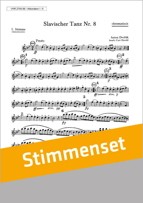 Vorderes Coverbild Slavischer Tanz Nr. 8