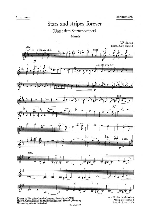 Vorderes Coverbild Stars And Stripes Forever