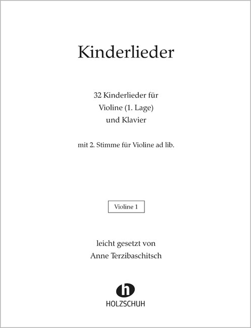Vorderes Coverbild Kinderlieder für Violine und Klavier