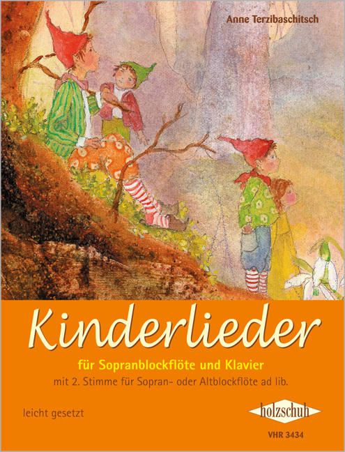 Vorderes Coverbild Kinderlieder für Sopranblockflöte und Klavier