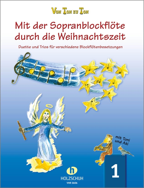 Vorderes Coverbild Mit der Sopranblockflöte durch d. Weihnachtszeit 1