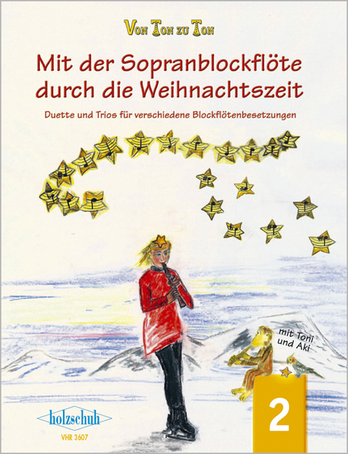 Vorderes Coverbild Mit der Sopranblockflöte durch d. Weihnachtszeit 2
