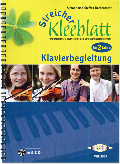 Vorderes Coverbild Streicher-Kleeblatt, Klavierbegleitung