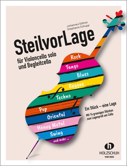 Vorderes Coverbild SteilvorLage für Violoncello solo und Begleitcello