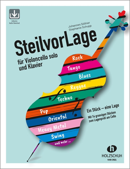 Vorderes Coverbild SteilvorLage für Violoncello solo und Klavier