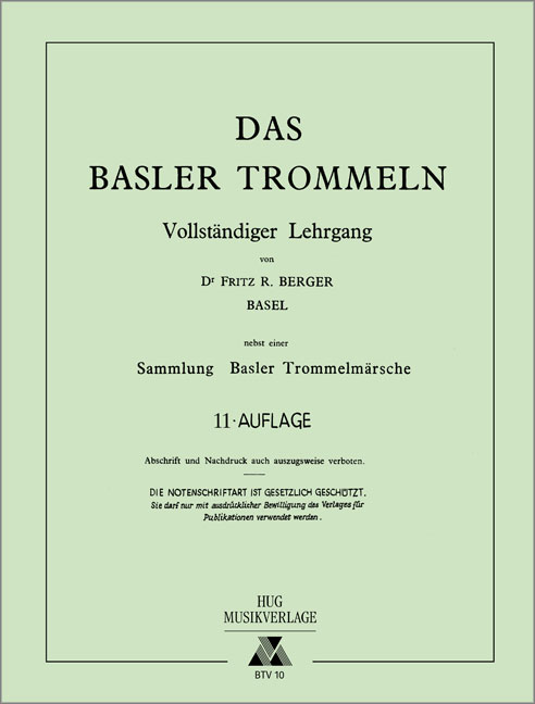 Vorderes Coverbild Basler Trommeln Lehrgang