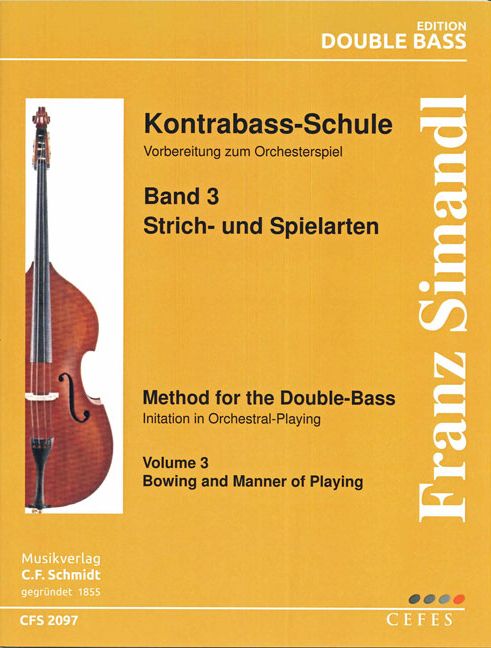 Vorderes Coverbild Kontrabass-Schule Band 3