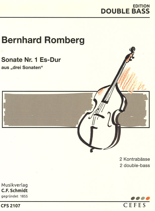 Vorderes Coverbild Sonate Nr. 1 Es-Dur (aus "drei Sonaten")
